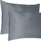 Homeroots 20 x 30 in. Dark Gray Dreamy Silky Satin Queen Size Pillowcases 387909 - alternate 7